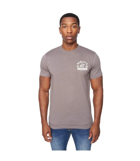 T-shirt upton homme gris foncé Henleys