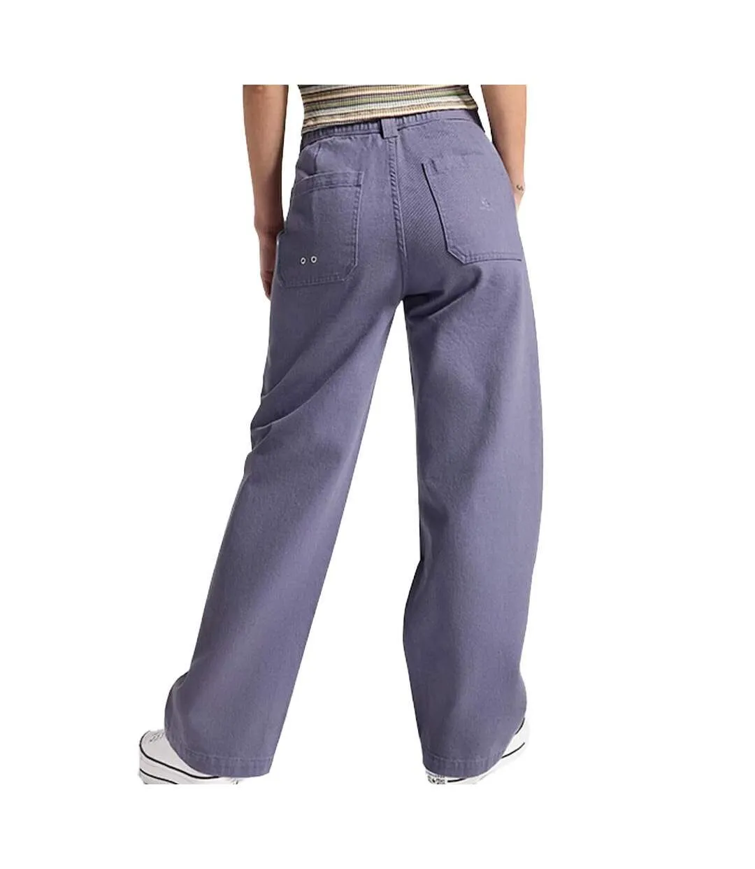 Pantalon baggy violet femme converse harbor-2