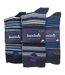 6 Paires Chaussettes Homme Coton avec Rayures-2