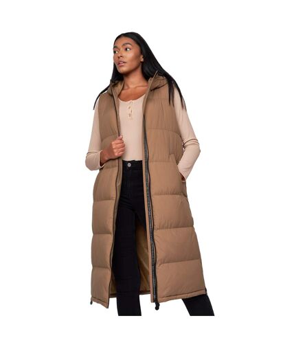 Veste sans manches alaiya femme brun-beige Crosshatch