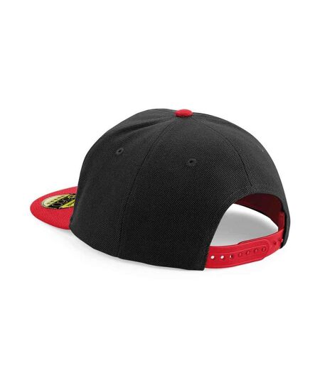 Casquette ajustable original noir / rouge classique Beechfield