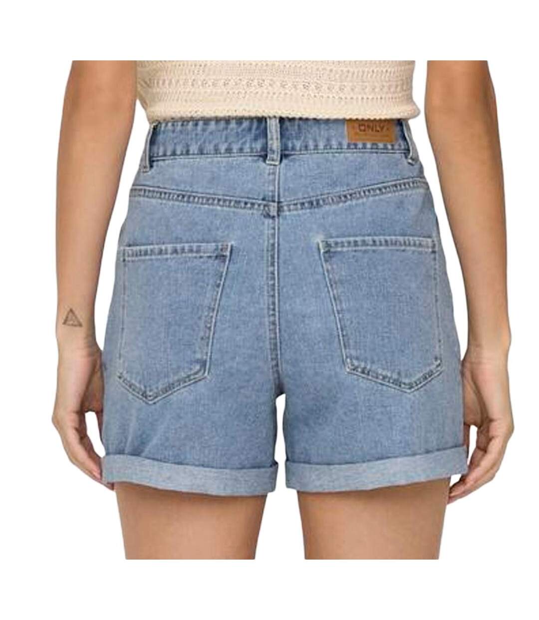 Short en jean  bleu femme only vega-2