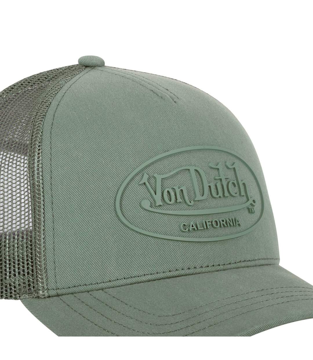 Casquette baseball avec filet en sergé de coton et patch Rubber Logo Vondutch-3