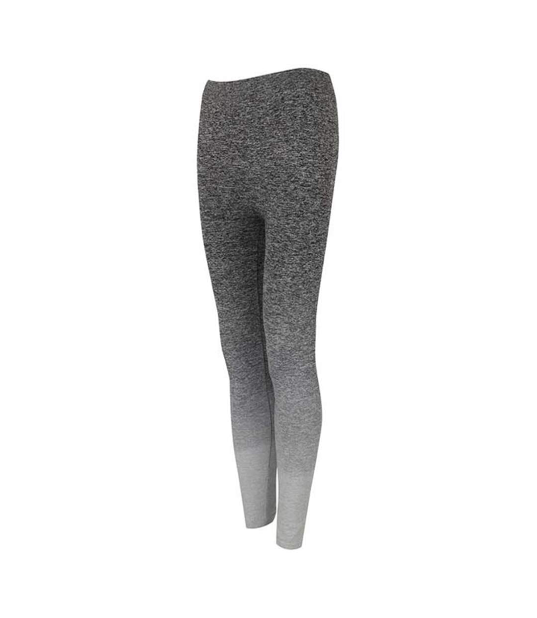 Legging femme gris foncé / gris clair chiné Tombo-3