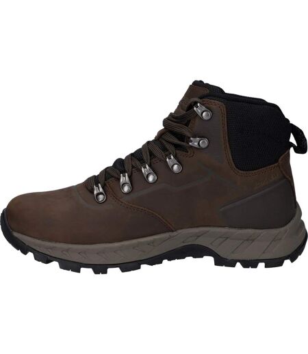 Womens/ladies altitude vii leather waterproof hiking boots chocolate Hi-Tec