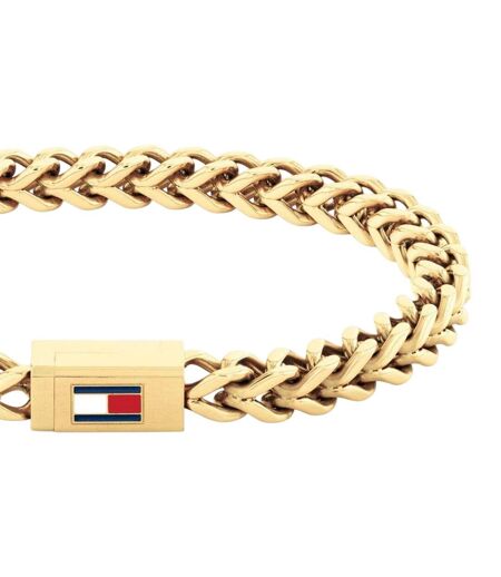 Mens Polished Chain Bracelet One Size Gold Tommy Hilfiger