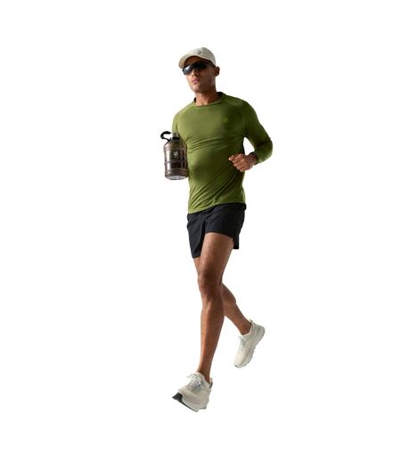 Mens Agile Long-sleeved T-shirt Nephrite Green Solid Dare 2B