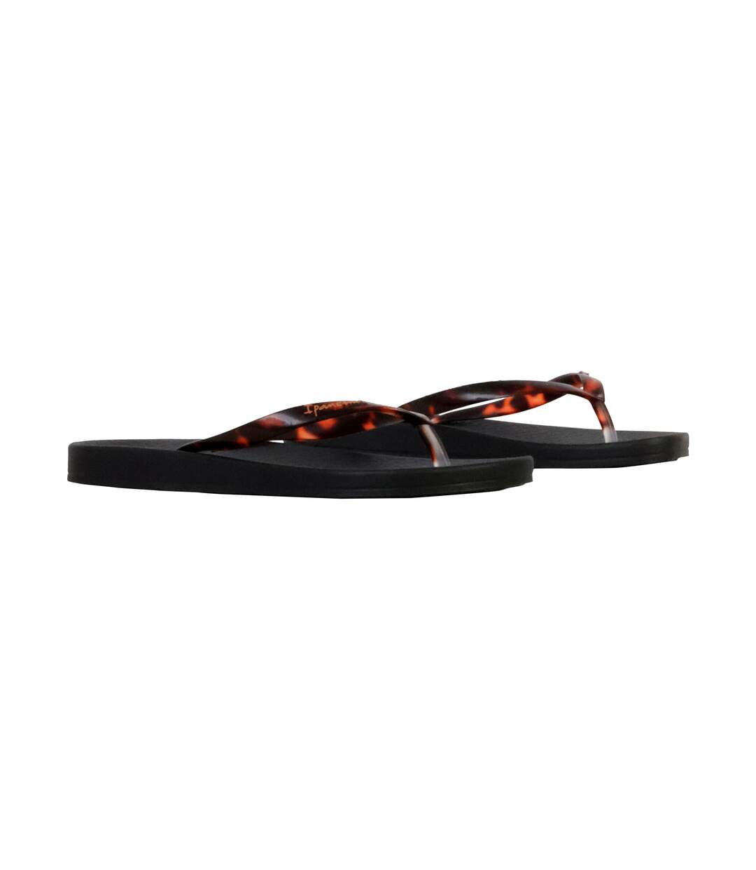 Womens/ladies Anat Connect Logo Flip Flops Black Ipanema-3