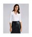 Kustom Kit Womens/Ladies Mandarin Collar 3/4 Sleeve Top (Black) - UTPC5215