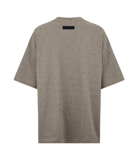T-shirt Manches Courtes Motif/style Logo Homme Gris Chiné Essentials