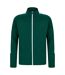 Finden & Hales Mens Knitted Tracksuit Top (Bottle Green/White) - UTPC3082
