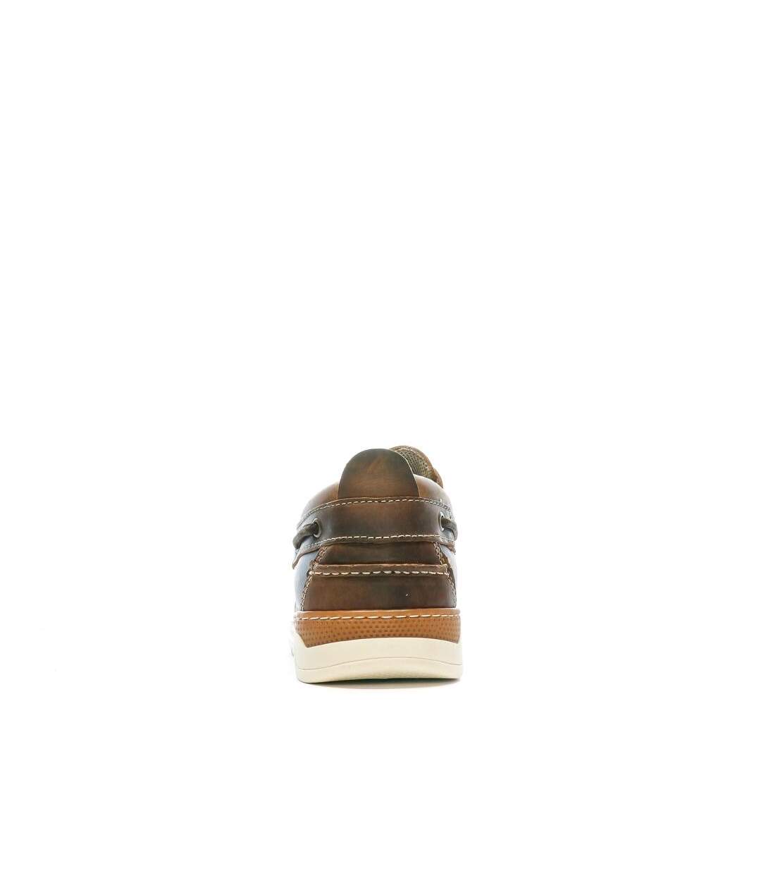 Chaussures bateaux marron homme tbs matboat-3