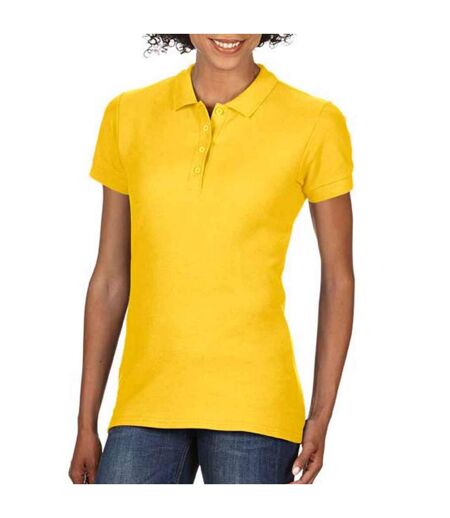 Womens/ladies Double Piqué Polo Shirt Daisy Gildan