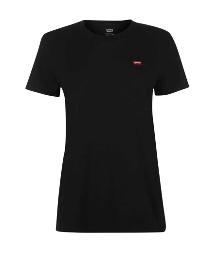 T-shirt Motif/style Aile De Chauve-souris Et Logo Femme Noir Levis