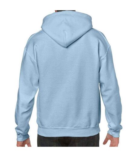 Unisex adult heavy blend hoodie light blue Gildan