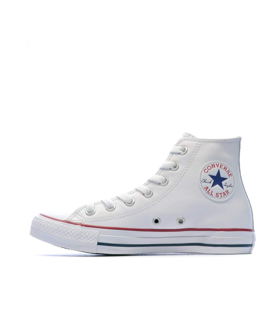 All Star Baskets cuir montantes blanches Homme/Femme Converse-1