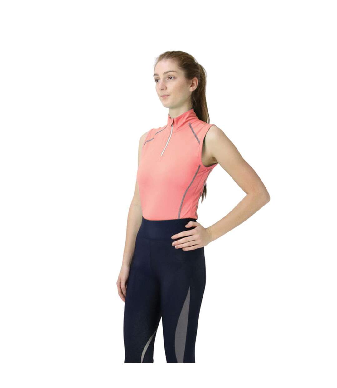 Débardeur femme corail rose Hy Sport Active-1