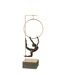 Gymnaste Cerceau sur Socle Alpha 48cm Doré & Noir-2