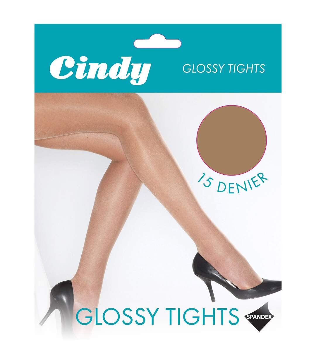 Collants 15 deniers satinés 1 paire femme melon Cindy-2