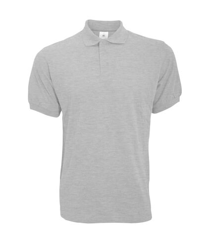 B&C Safran Mens Polo Shirt / Mens Short Sleeve Polo Shirts (Ash)