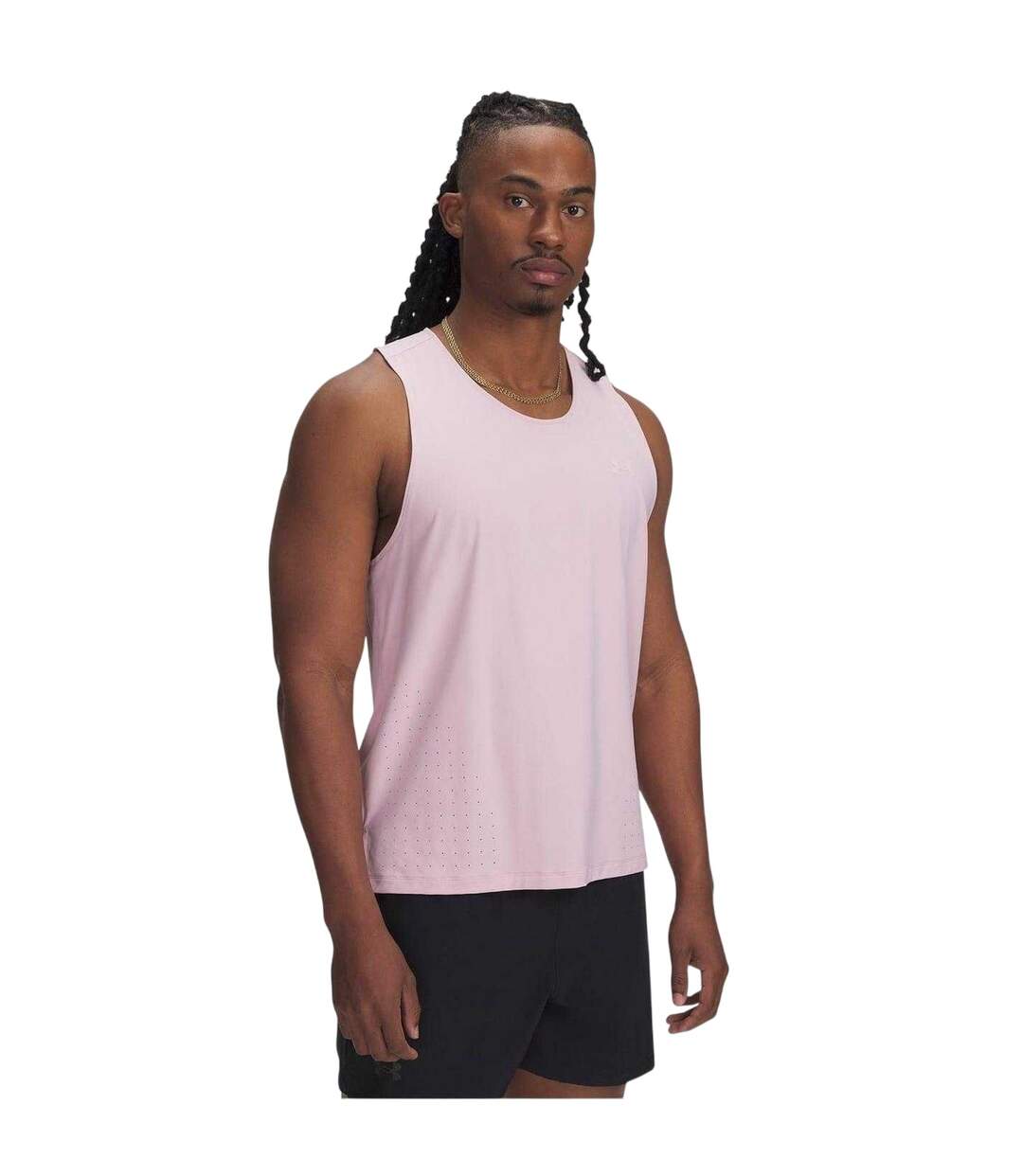Mens Launch Vest Top Pink Under Armour-1