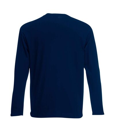 Mens Value Long Sleeve Casual T-Shirt (Midnight Blue) - UTBC3902