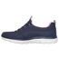 Womens/ladies summits new nature trainers navy/pink Skechers-2