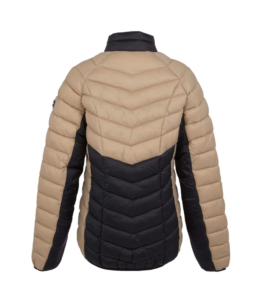 Womens/ladies Dalent Quilted Jacket Warm Taupe Black Regatta-3