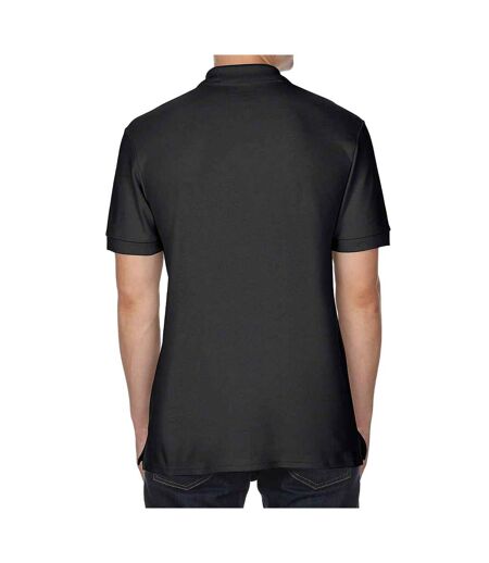 Unisex adult sports polo shirt black Gildan