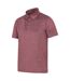 Mens Agra Stripe Polo Shirt Burgundy Mountain Warehouse-3