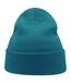 Unisex Adult Wind Recycled Cuffed Beanie Turquoise Atlantis-3