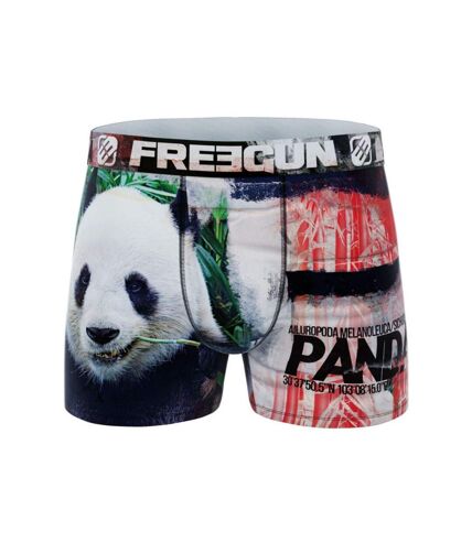 FREEGUN Boxer Homme Microfibre recyclée PAN Noir Blanc PREMIUM