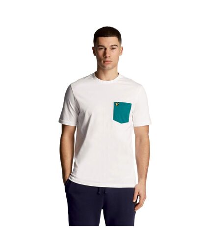 T-shirt homme blanc / vert de bleu Lyle & Scott Lyle & Scott