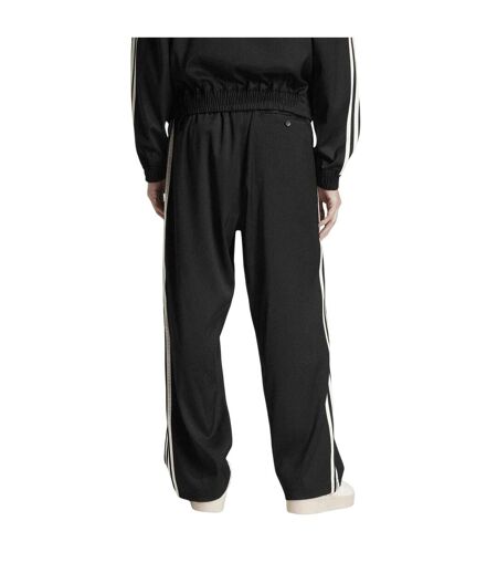Mens Woven Baggy Tracksuit Bottoms Black Adidas