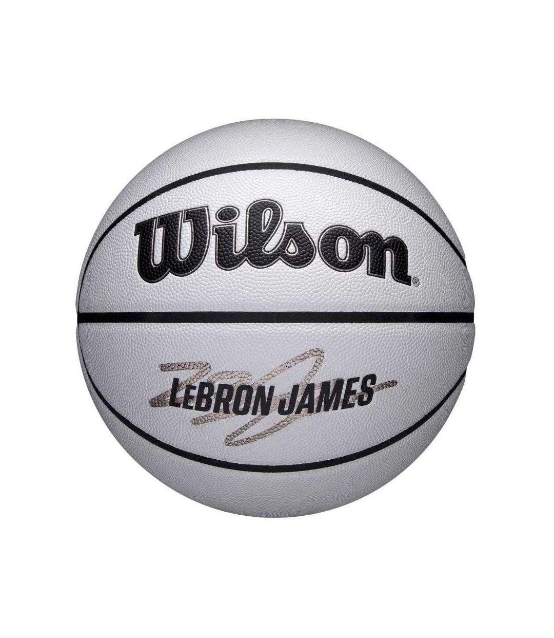 Ballon De Basket Motif/style Nba Lebron Taille 7 Gris Wilson-1