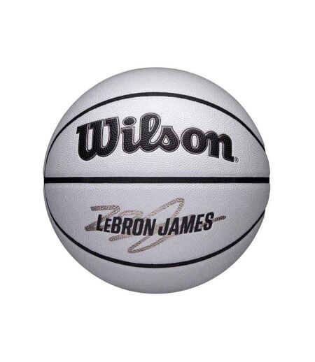 Ballon De Basket Motif/style Nba Lebron Taille 7 Gris Wilson