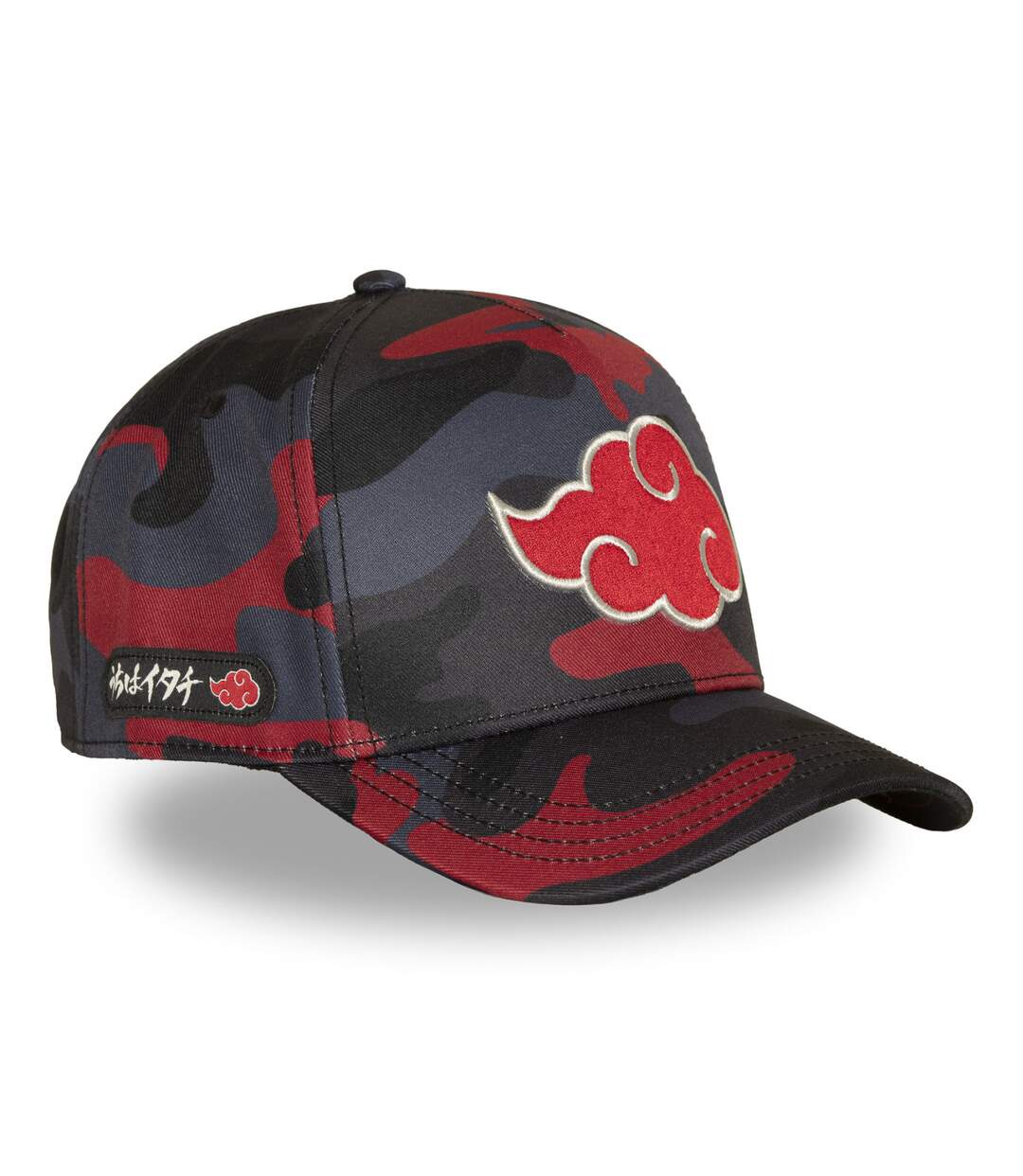 Casquette trucker premium avec logo brodé Naruto Shippuden Red Camo Capslab-4