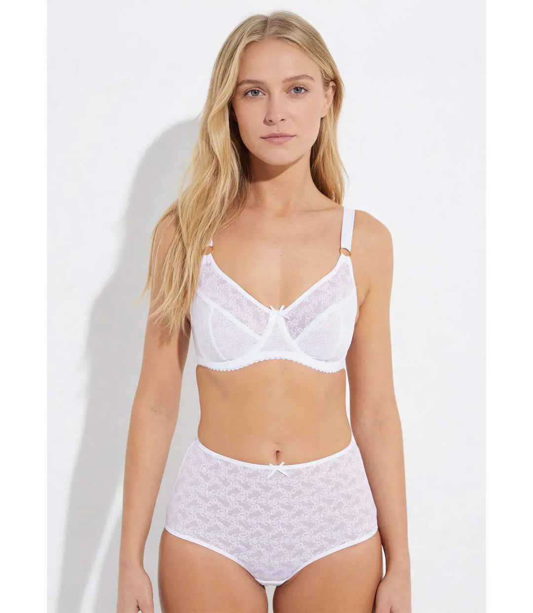 Culotte midi taille normale maille fantaisie-4