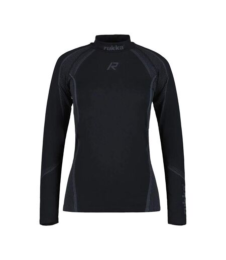 Haut technique noir femme rukka toijala