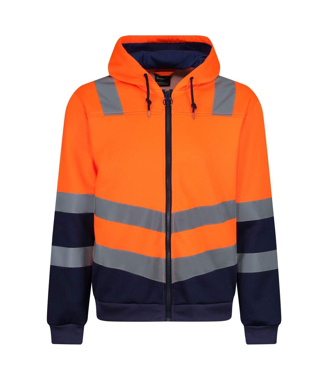 Mens pro hi-vis full zip jacket orange/navy Regatta-2