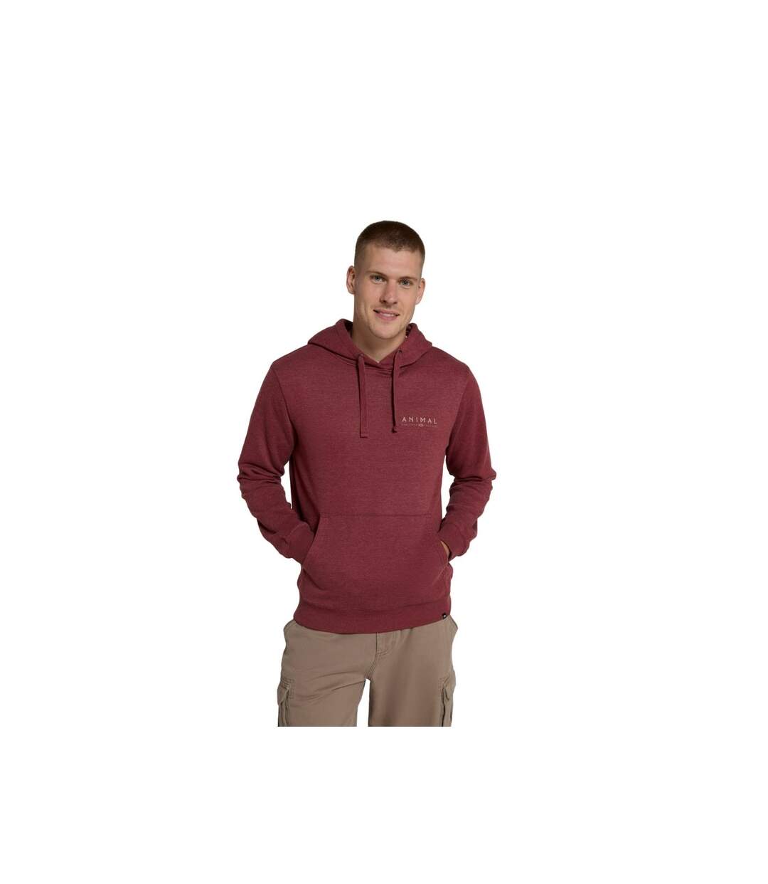 Sweat à capuche river homme bordeaux Mountain Warehouse-1