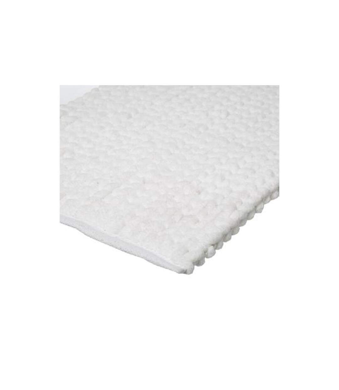 Tapis de Salle de Bain Épais 50x75cm Blanc-2