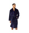 Debenhams Mens Coral Fleece Shawl Collar Bathrobe (Charcoal)
