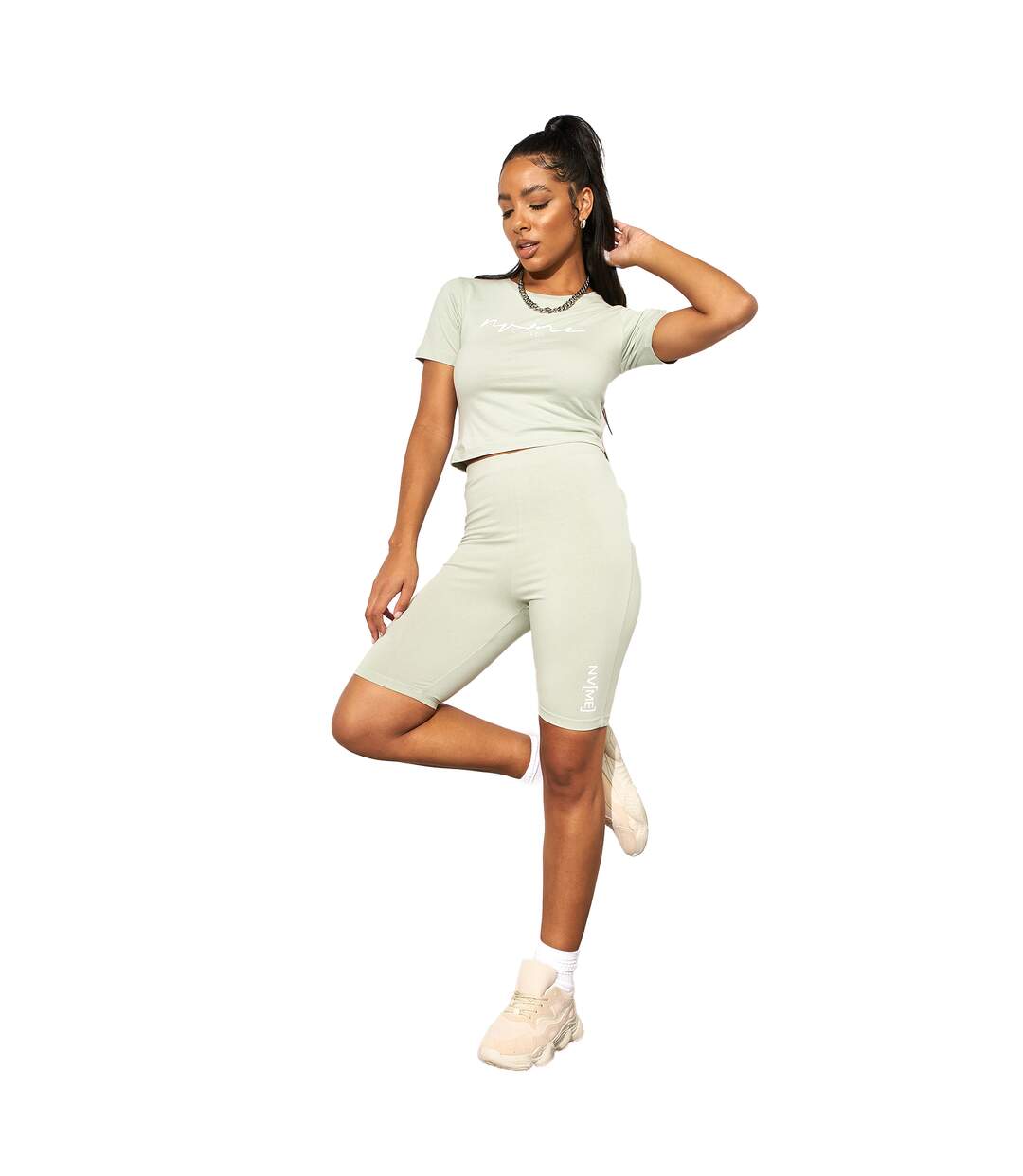 NVME - Cuissard de cyclisme KARODAR - Femme (Vert de gris) - UTBG141-1