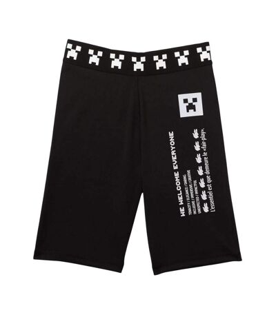 Short de motard live femme noir Lacoste