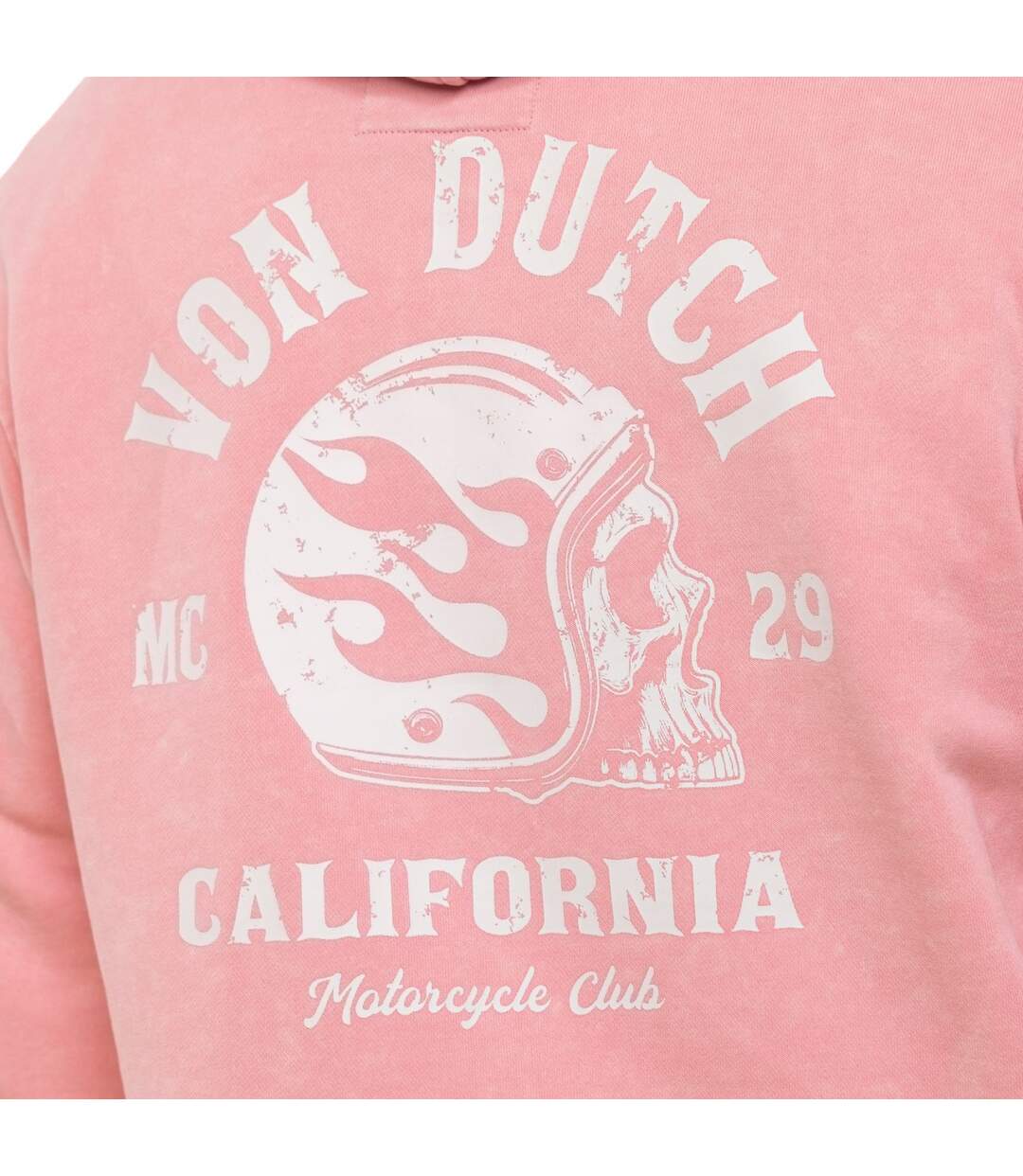 Sweat à capuche homme en french terry acid wash Mattia Vondutch-4
