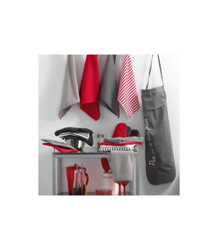 Lot de 3 Torchons Microfibre Cuistot 40cm Rouge