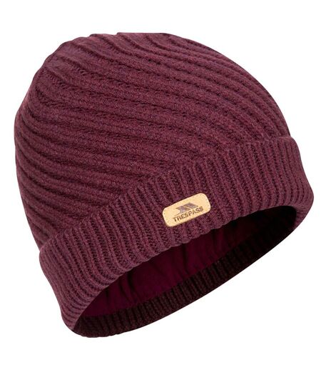 Womens/ladies Twisted Knitted Beanie Fig Trespass