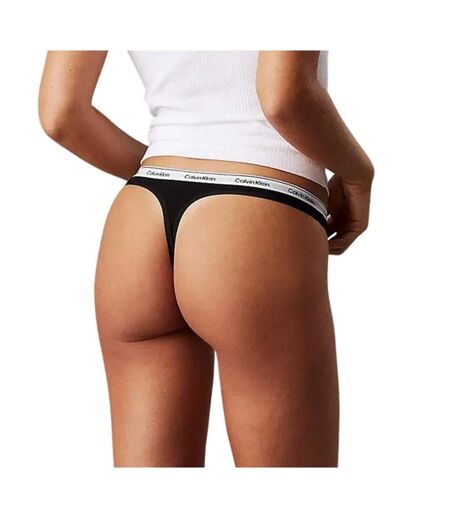 Lot de 3 strings noir/bleu femme calvin klein jeans thong - m