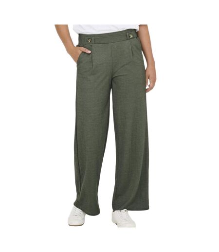 Pantalon fluide kaki foncé femme jdy geggo - xxl-l32